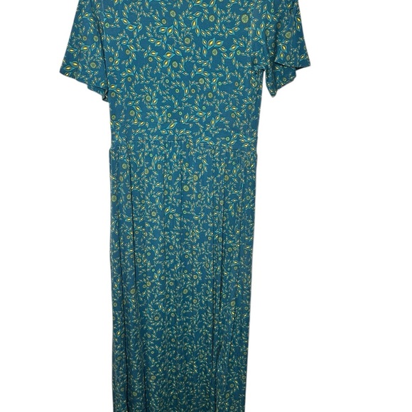 41 Hawthorn Maxi Floral Bohemian Short Sleeve V Neck Empire Waist Size Medium - Picture 2 of 5